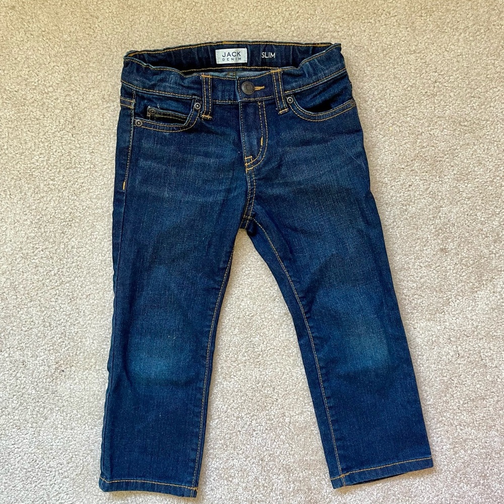 Janie and Jack Dark Blue Kids adjustable Jeans